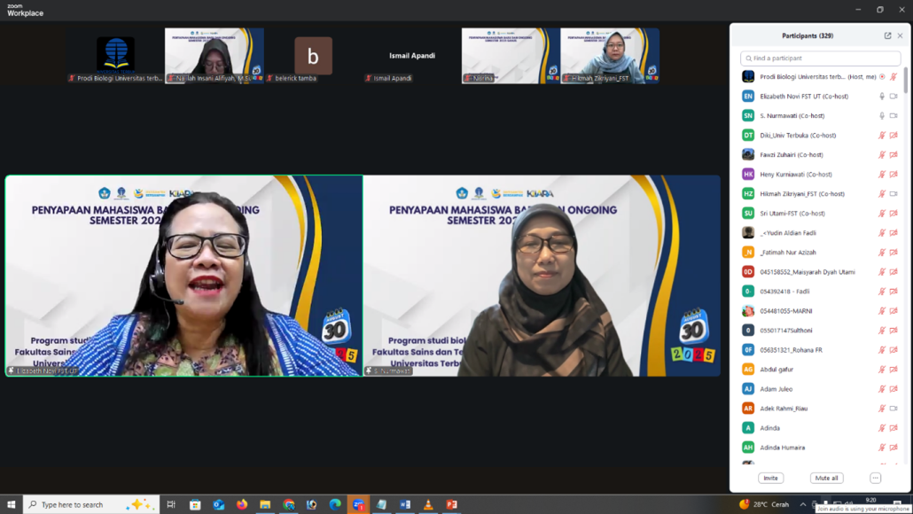 universitas terbuka palembang | penelitian program... Penyapaan Mahasiswa Baru & On Going Prodi Biologi UT: Sambut Semester ...