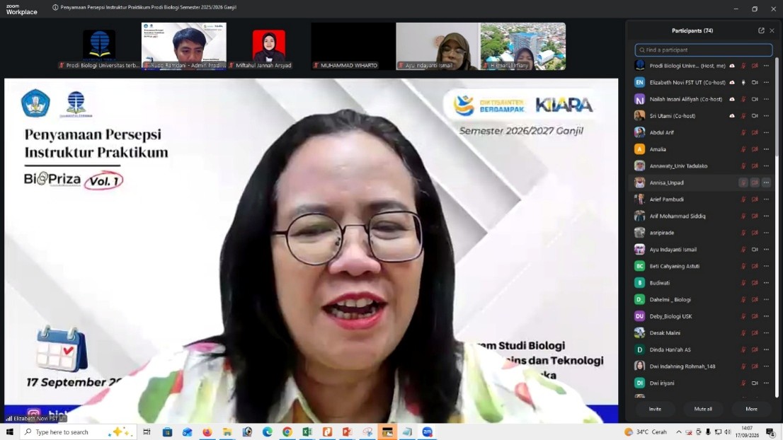 Sambutan Dr. Elizabeth Novi Kusumaningrum